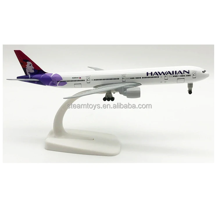 Aircraft Model Boeing B777 Hawaiian Airlines Airbus Adult Collectibles Display Models for Wholesale Accept Custom Livery