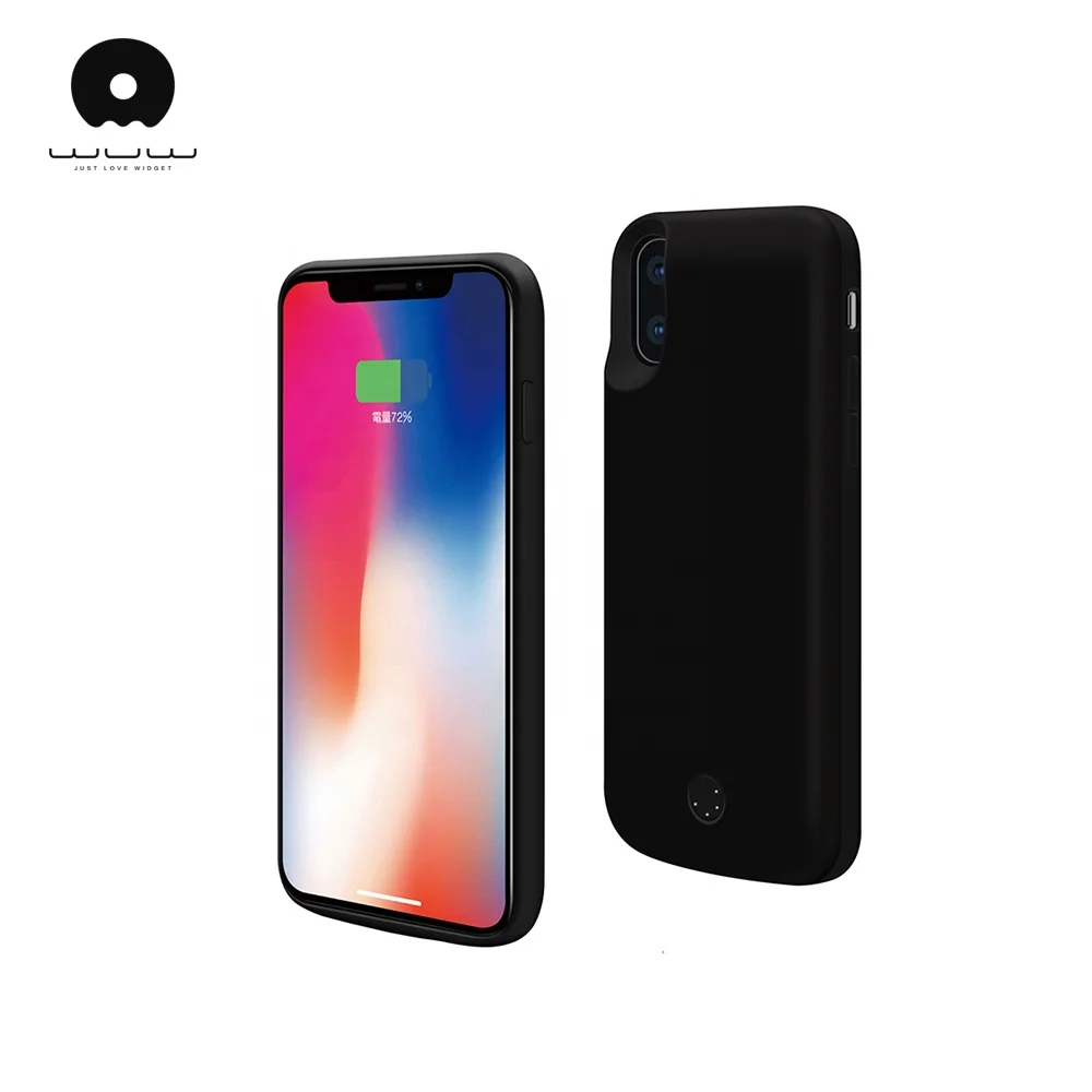 
factory bulk production 5000mah true capacity power charger for iphone X battery case made with TPU and ABC PC 