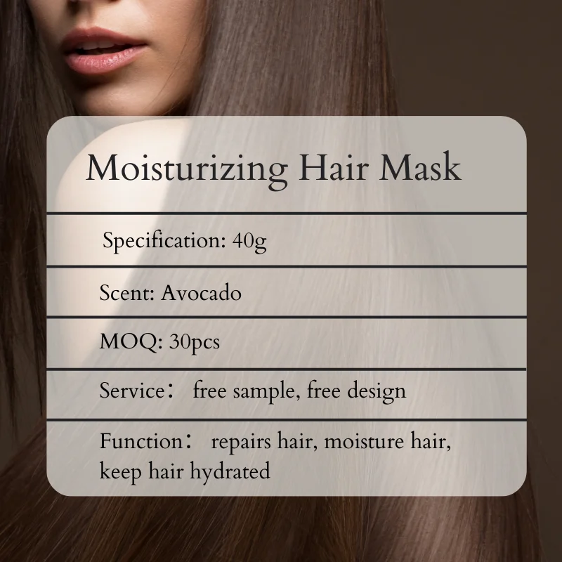 OEM private label professional care hairmask nutrition collagen smooth hair sheet mask