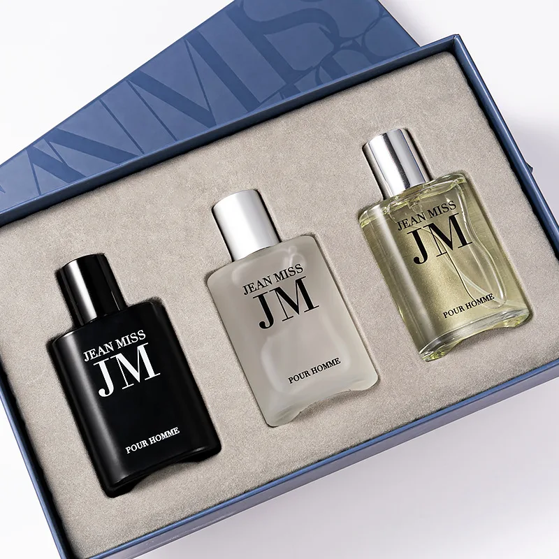 Customized Long Lasting Smell 3pcs 30ml Men Perfume Gift Set Men Perfume Set Box