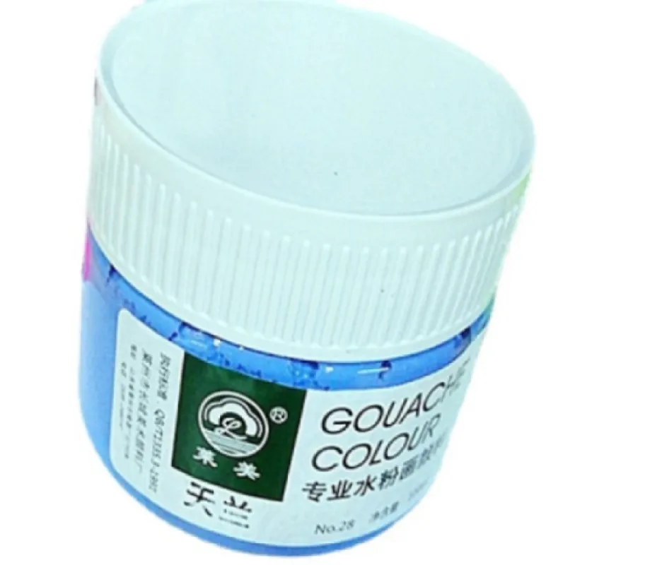 Wholesale gouache paints 100ml large bottle with 33 colors of student practice paints