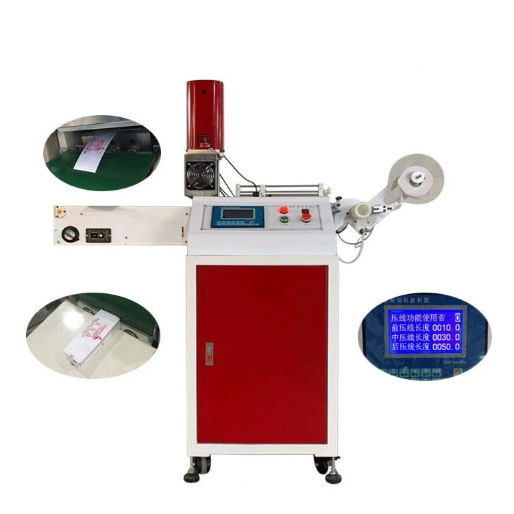 Ultrasonic clothing care label cutting machine for clothes washing mark printing mark cutting