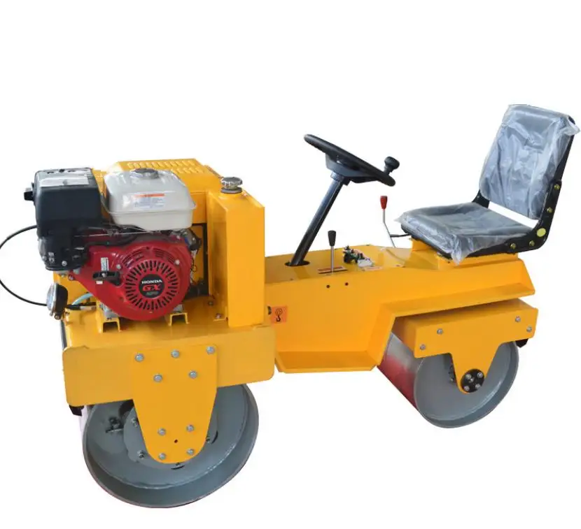 Jining road construction machines small compactor machine double drum  road roller