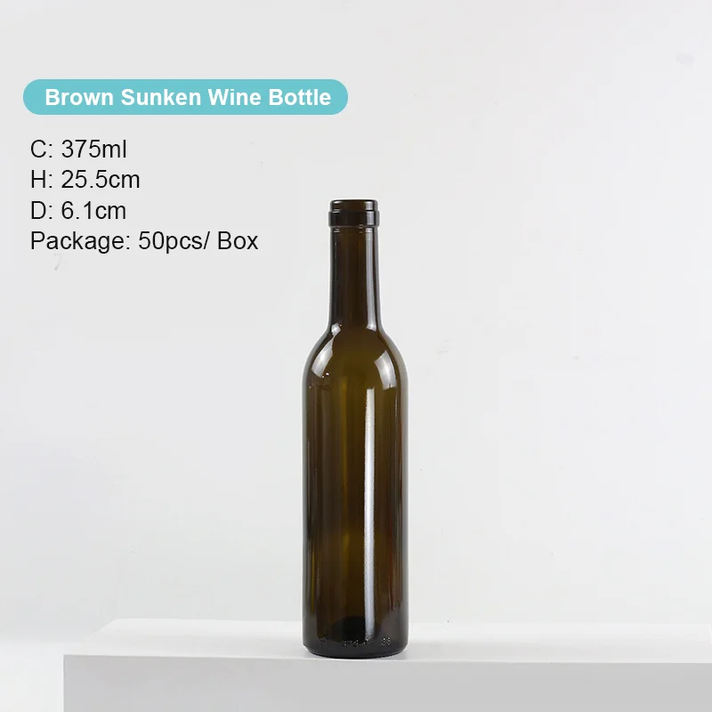 Wholesale Custom Empty Liquor Glass Whiskey Wine Bottle 500Ml Glass Bottle For Wine Vodka Brandy Whiskey