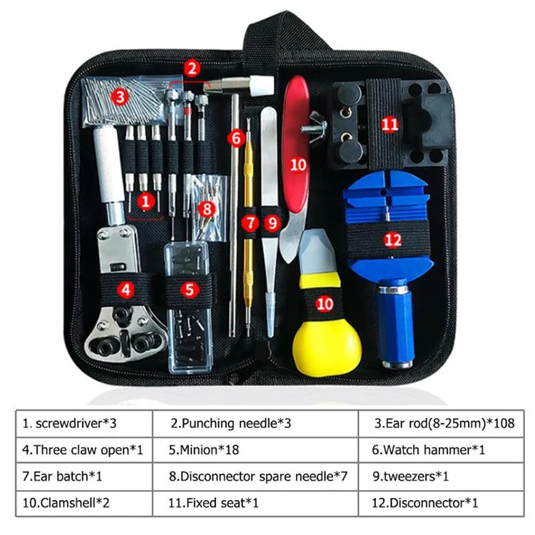 Cheap Watch Repair tool Kit Watch Link Pin Remover Case Opener Spring Bar Remover Horlogemaker Gereedschap Repair WatchTool Kit