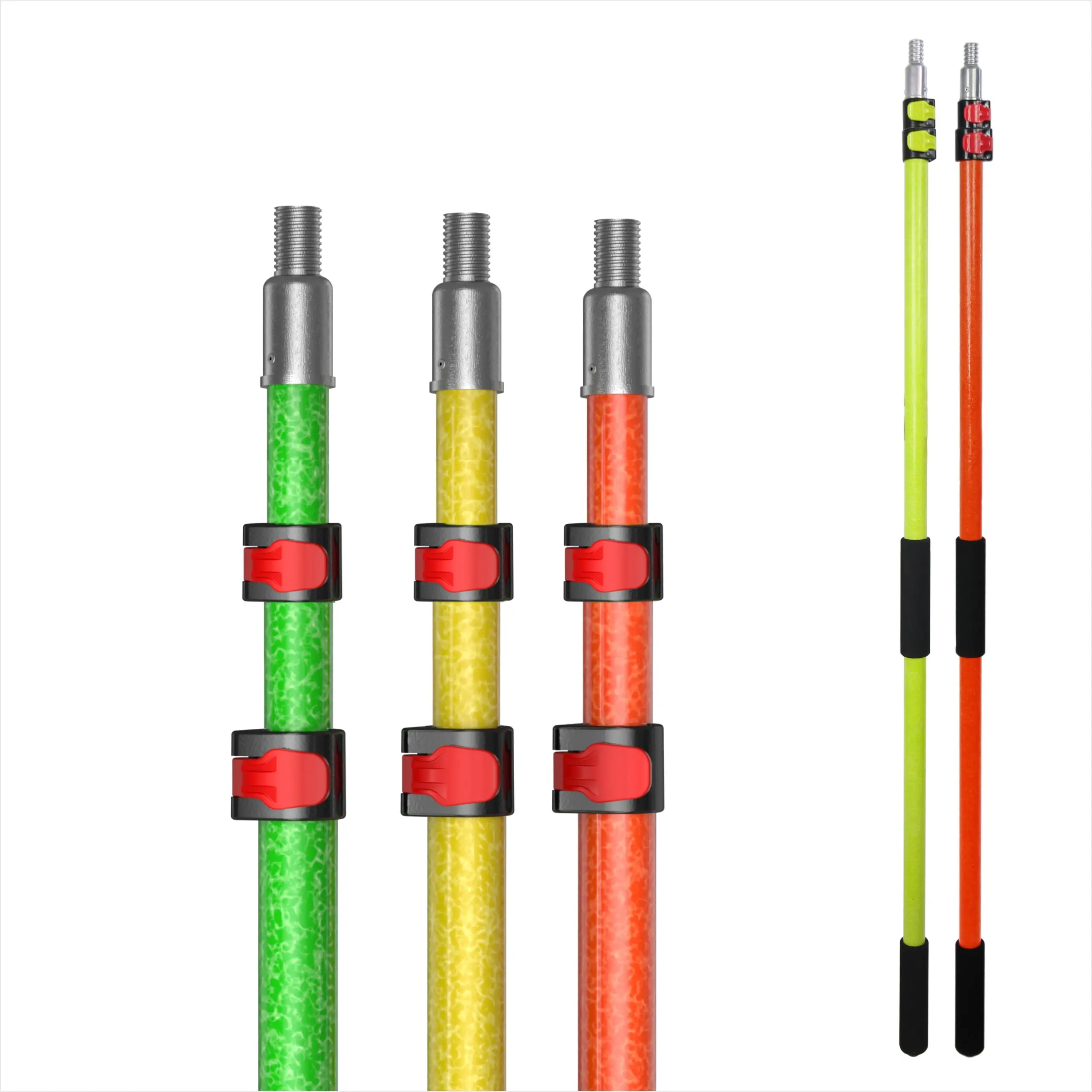Extentool 1.8m hot sale fiberglass locking extension handle telescoping pole for paint
