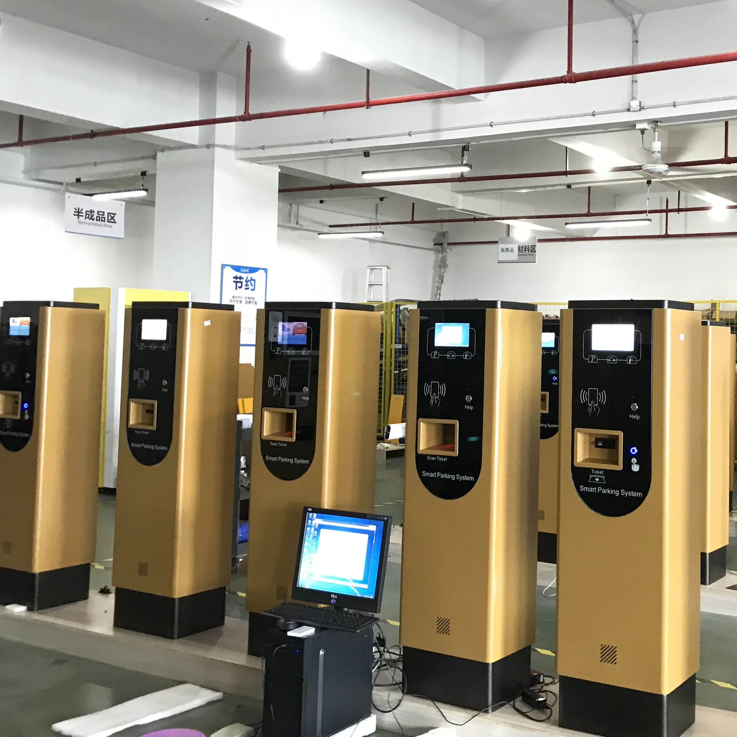 2023 factory direct sale smart car parking system ticket with automatic payment kiosk machine