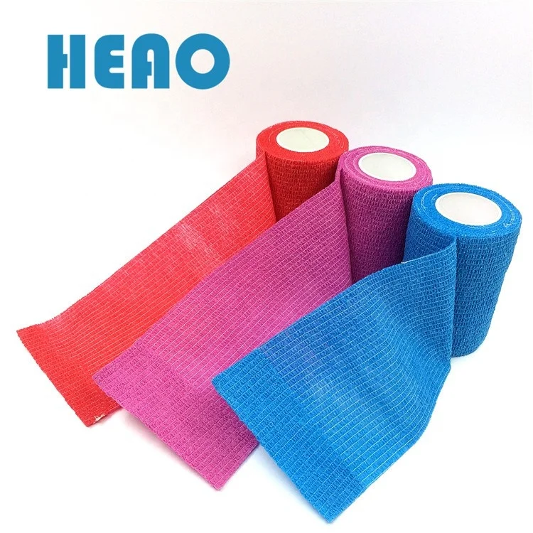 7.5cm*4.5m Colorful Sports Athletic Self Adhesive Elastic Cohesive bandage