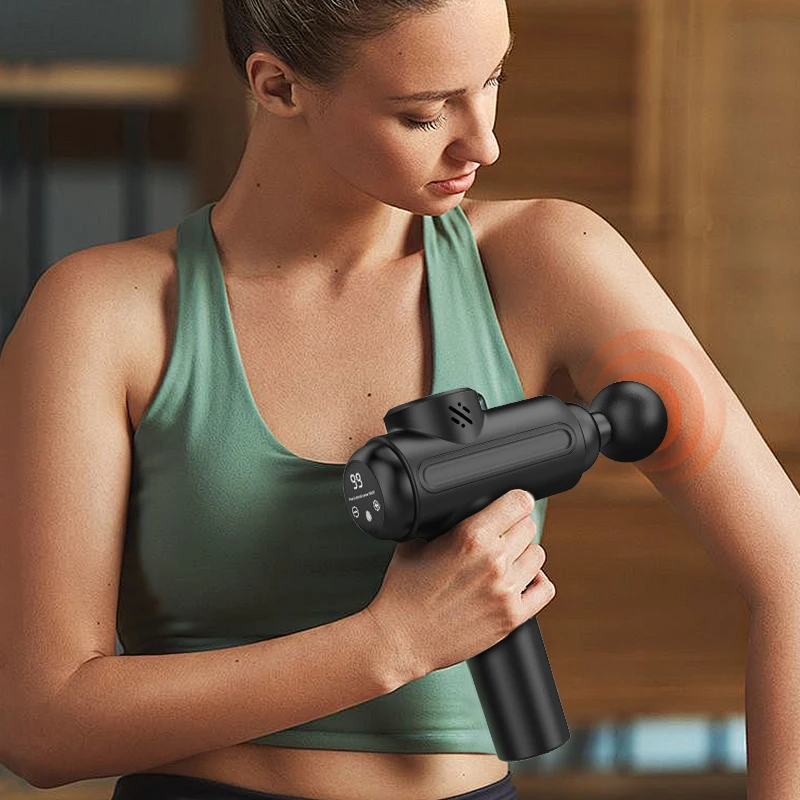 Factory Price Cheap Fascia Gun Portable Cordless Electric Rechargeable Deep Tissue Vibration Relax Relieve Fatigue Massage Gun