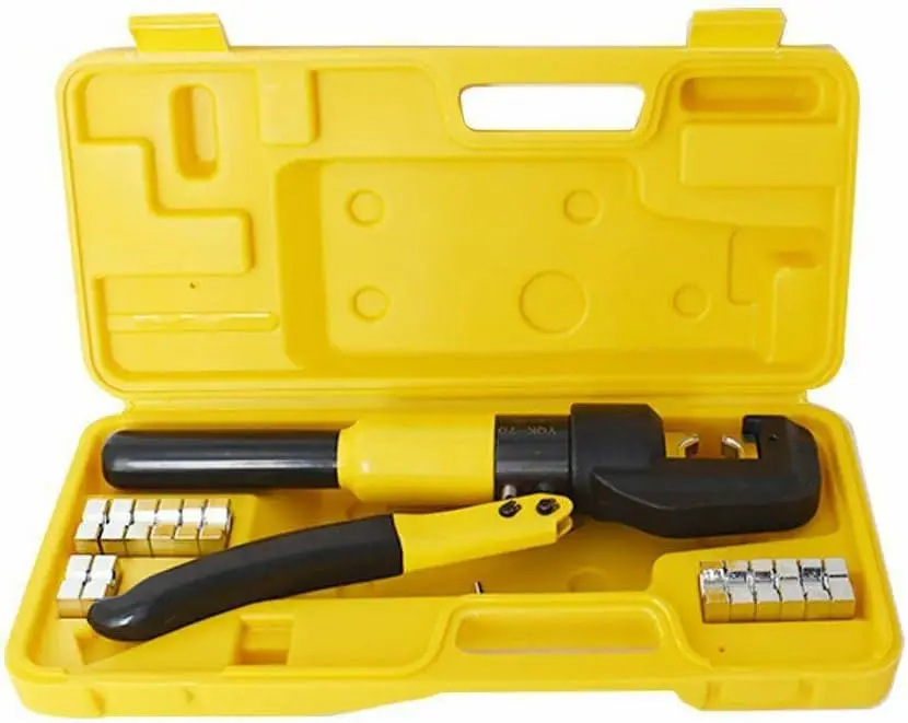 Гидравлический обжимной инструмент GTYPRO/Вт, 8 штампов, кабельный наконечник для аккумулятора, 10 тонн