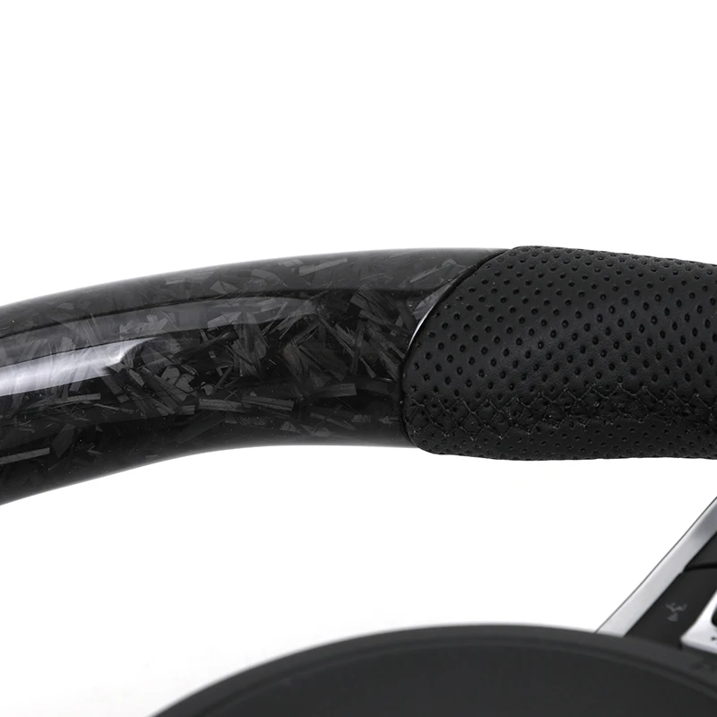 Custom Half Perforated Leather Forged Carbon Steering Wheel for Volkswagen VW Golf 7R 5 6 7 8 R Jetta Mk6 Mk7 GTI Polo Passat CC