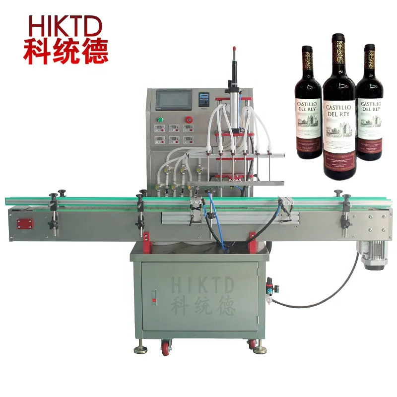 Guangzhou Spot Six Mouth Automatic Liquid Filling Machine Factory Price Red Wine Filling Equipment
