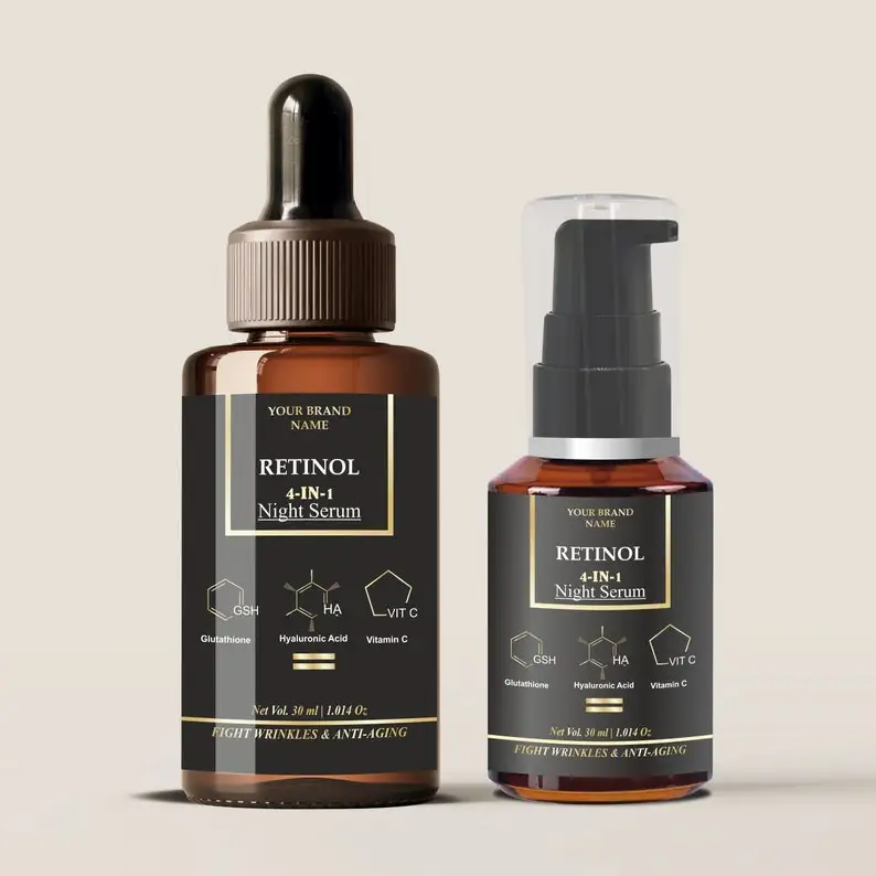 Wholesale skin care cosmetic label noble shampoo commodity stickers for Eye cream lotion essence perfume bottle jar package