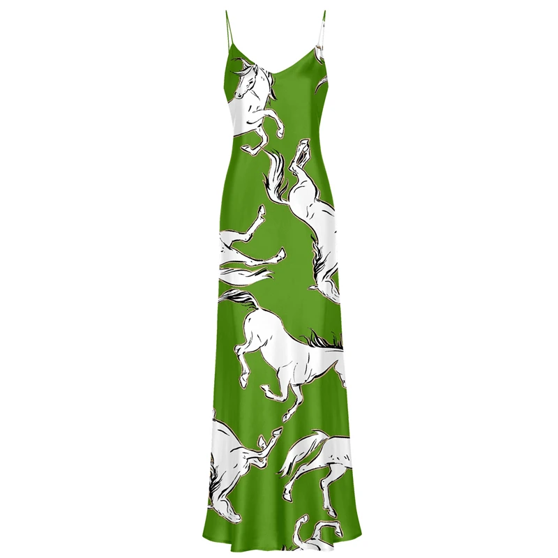 Wholesale casual dresses women sleeveless maxi satin dress