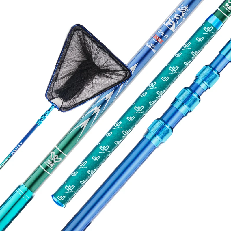 Wholesale Aluminum Telescopic Pole Handle Tackle Diddle-net Mesh Crab Foldable Crabbing Net Fishing Landing Net