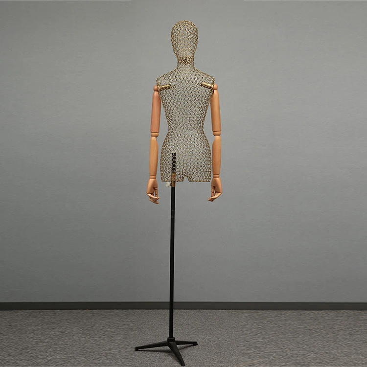 Good Quality Gold Female Mannequin Wholesale Full Body Display Gold Mannequin