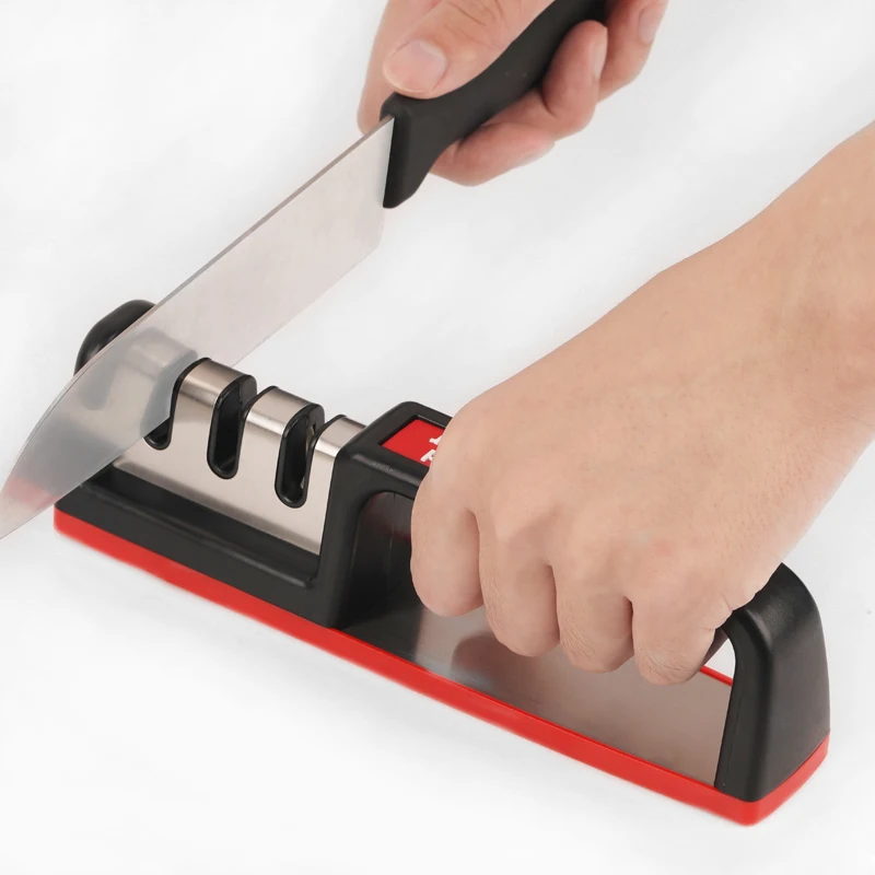 Профессиональная ручная точилка для ножей с бриллиантами 3-я ступенями заточки