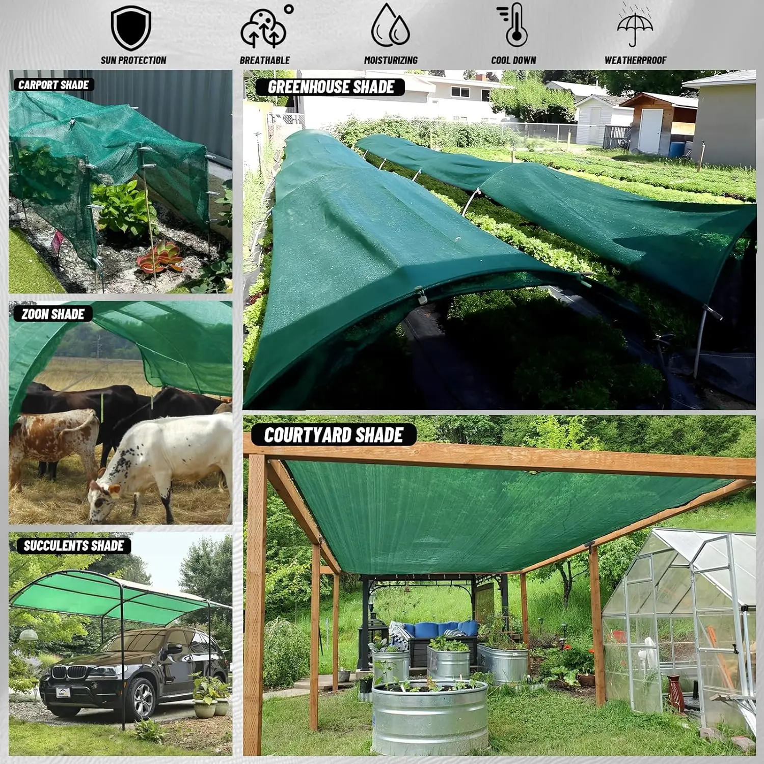 anti-hail 100% virgin hdpe knitted woven netting white red 50 60 70 GSM anti hail nets with shade net agricultural green houses