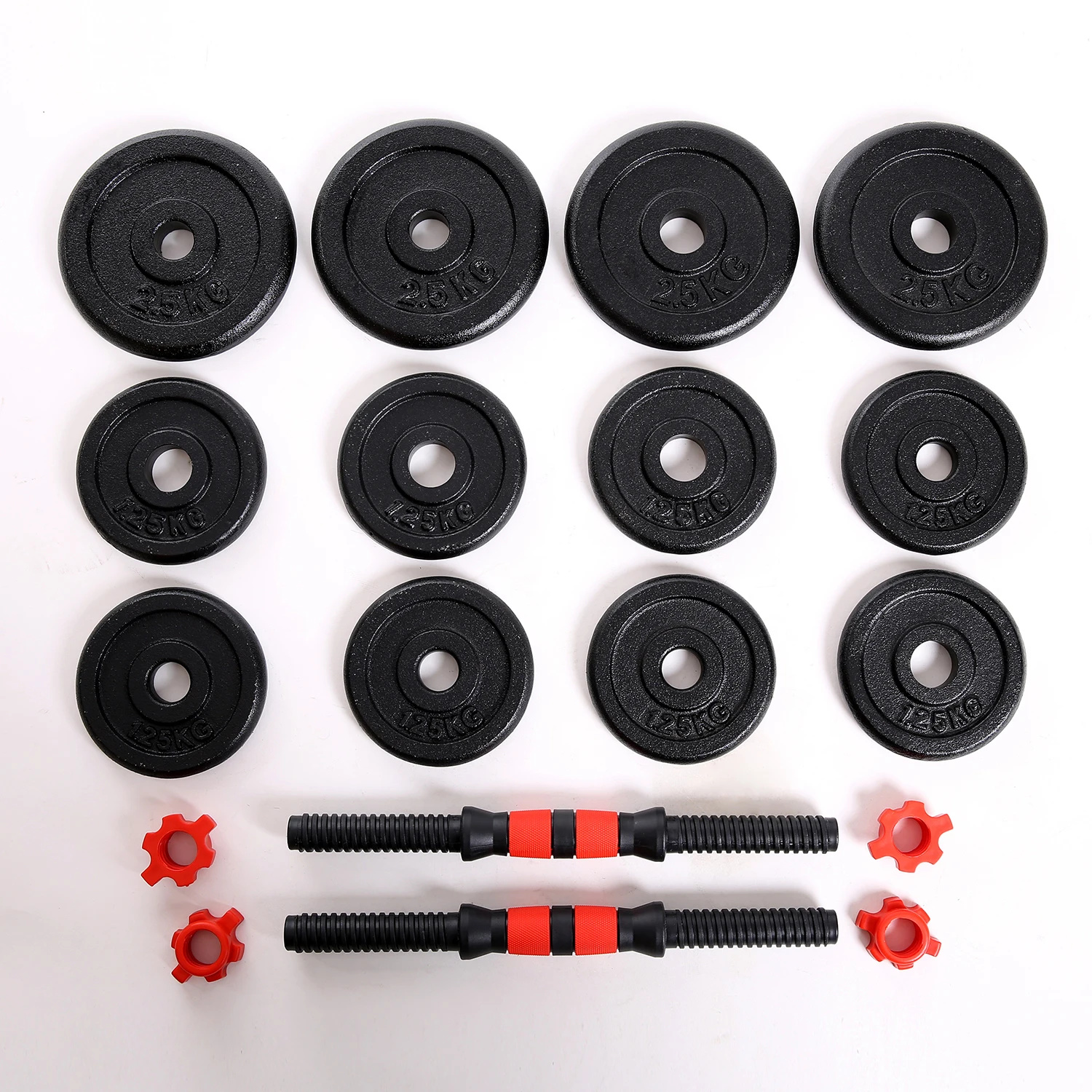 10 kg Adjustable Dumbbells Set High Quality  Gym Dumbbells Set 10 kg 20 kg 50 kg Round Varnish Dumbbell