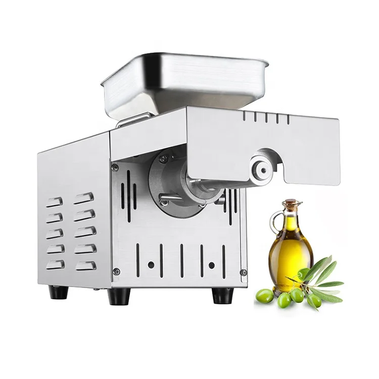 small stainless steel peanut sesame olive palm seeds food oil pressing machine