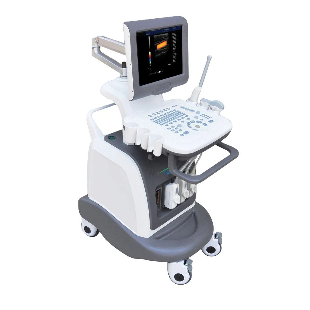 Selling Medical Equipment KR-S60 inch High Definition Display color doppler ultrasound machine Trolley Color Ultrasound Doppler