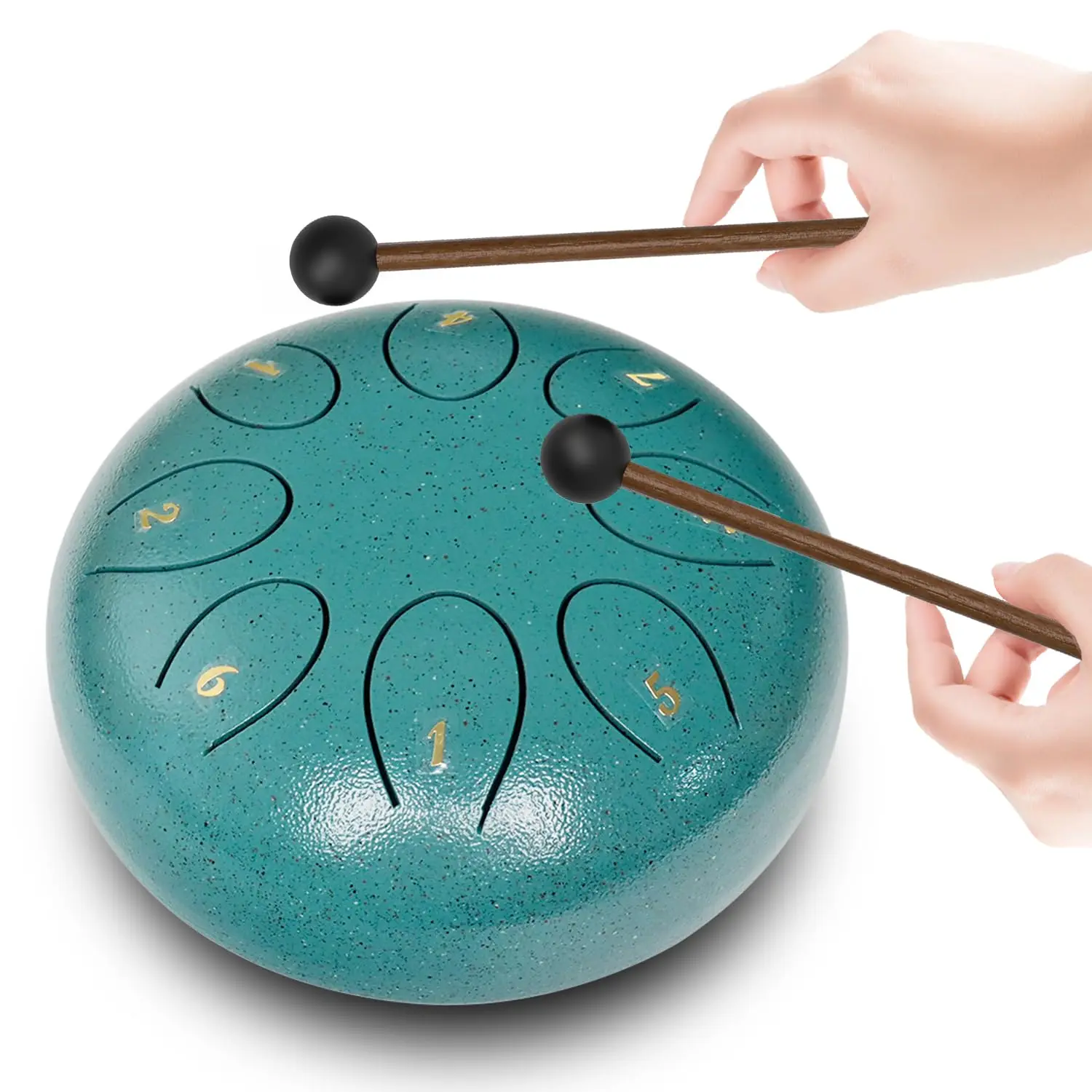 Buy It! Steel Tongue Drum 8 Notes 6 Inches Chakra Tank Drum Steel Percussion Padded Travel Bag and Mallets Wholesales Rain Drum