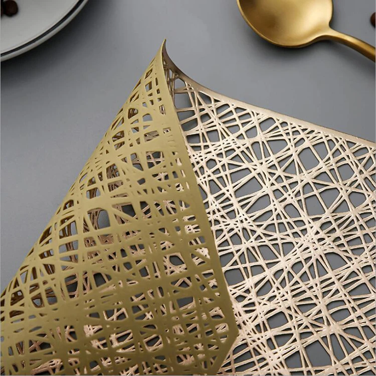 luxurious silver Octagonal placemat for table decorating