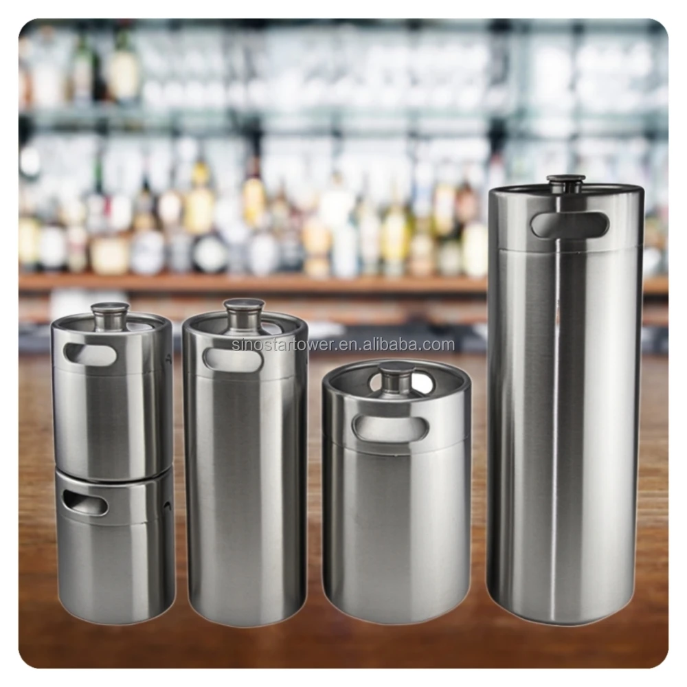 Wholesale Custom 2l  4l 5l 10l Stainless Steel Grower Beer Barrel Wine Keg Mini Beer Keg