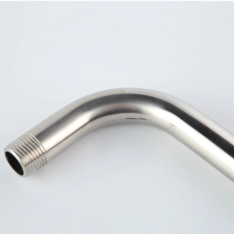 Extra Long Stainless Steel 17 Inch Replacement Shower Arm with Flange