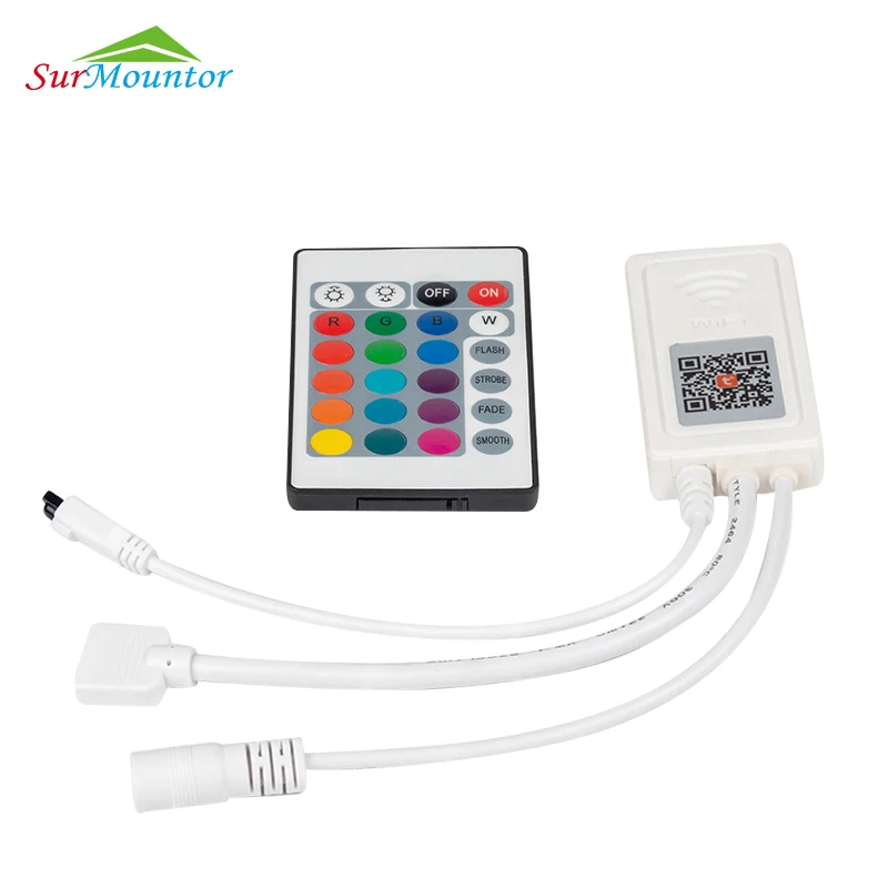 24Key IR Remote Controller for SMD3528 SMD5050 RGB LED Strip lights Mini Controller Drop Shipping Wholesale