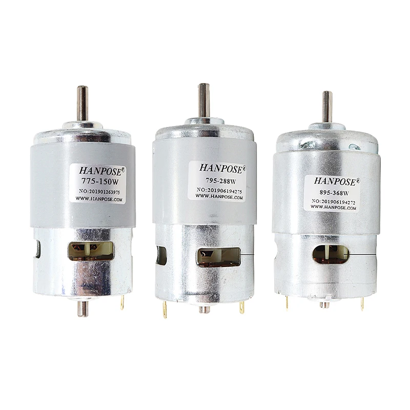 HLTNC New Arrivals 150W-368W DC reduction motor brush micro adjustable forward and reverse gear 12v24v small low speed motor