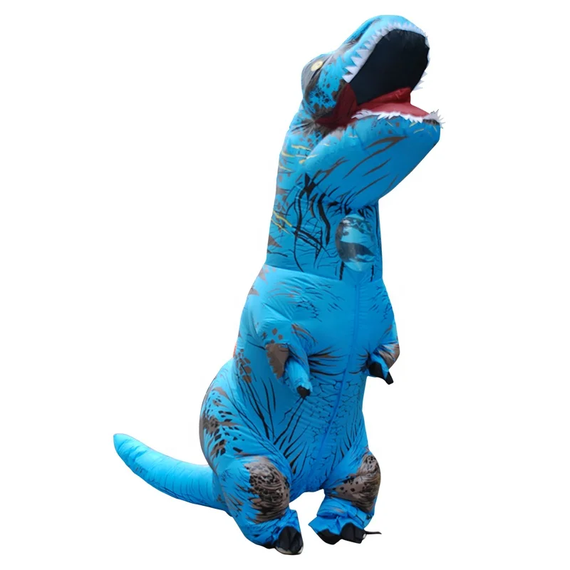 7 colours kids adult t-rex dinosaur costume inflatable