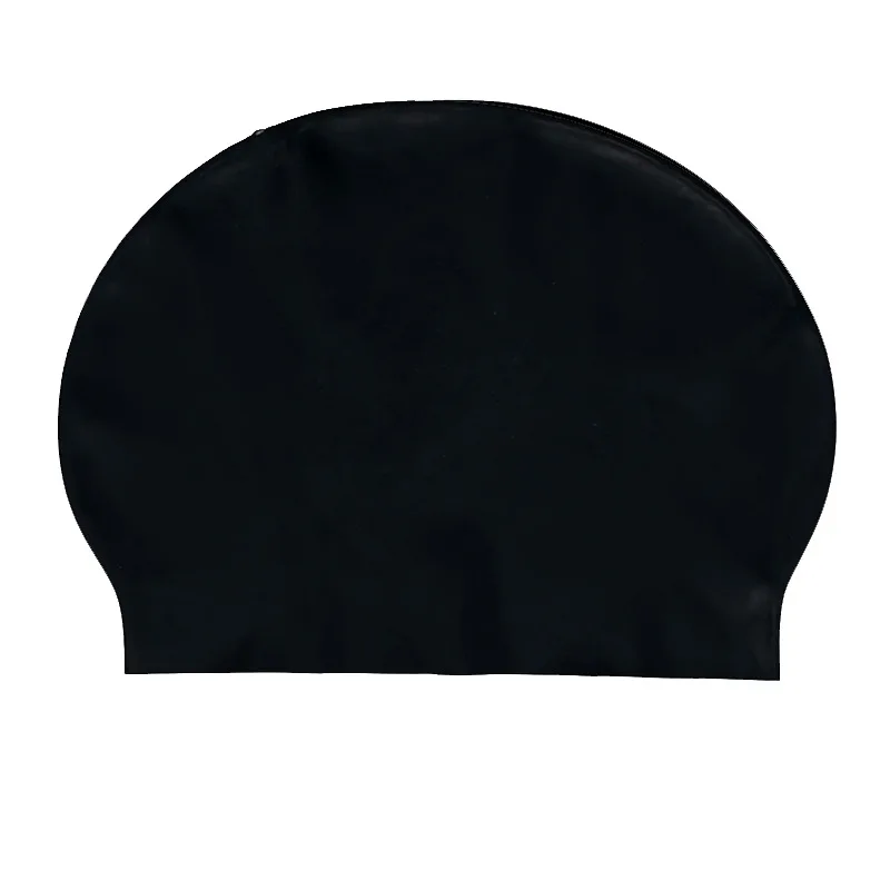 Solid Color Latex Swim Hats (Unisex, One Size Fits Most) for Indoor and Outdoor Swimming