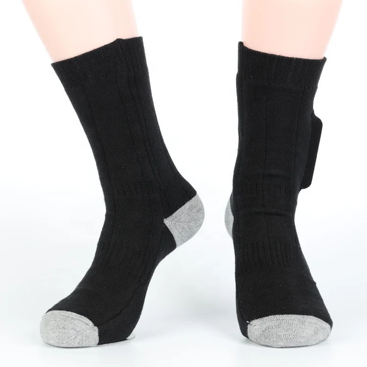Wholesale Winter Heater Warming Ski Socks USB Electric Heating Rechargeable Battery Heated Socks