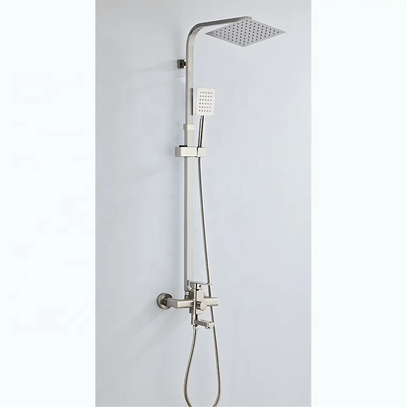 Manufacturing factory brushed anti-rust round octagonal third gear square special offer copper stainless steel anti-rust shower