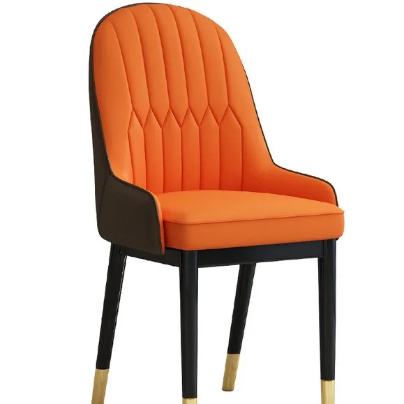 Factory Cheap Price Manufacturer Modern High Quality Armrest Leather Colorful Dining Living Room Chair for Sale