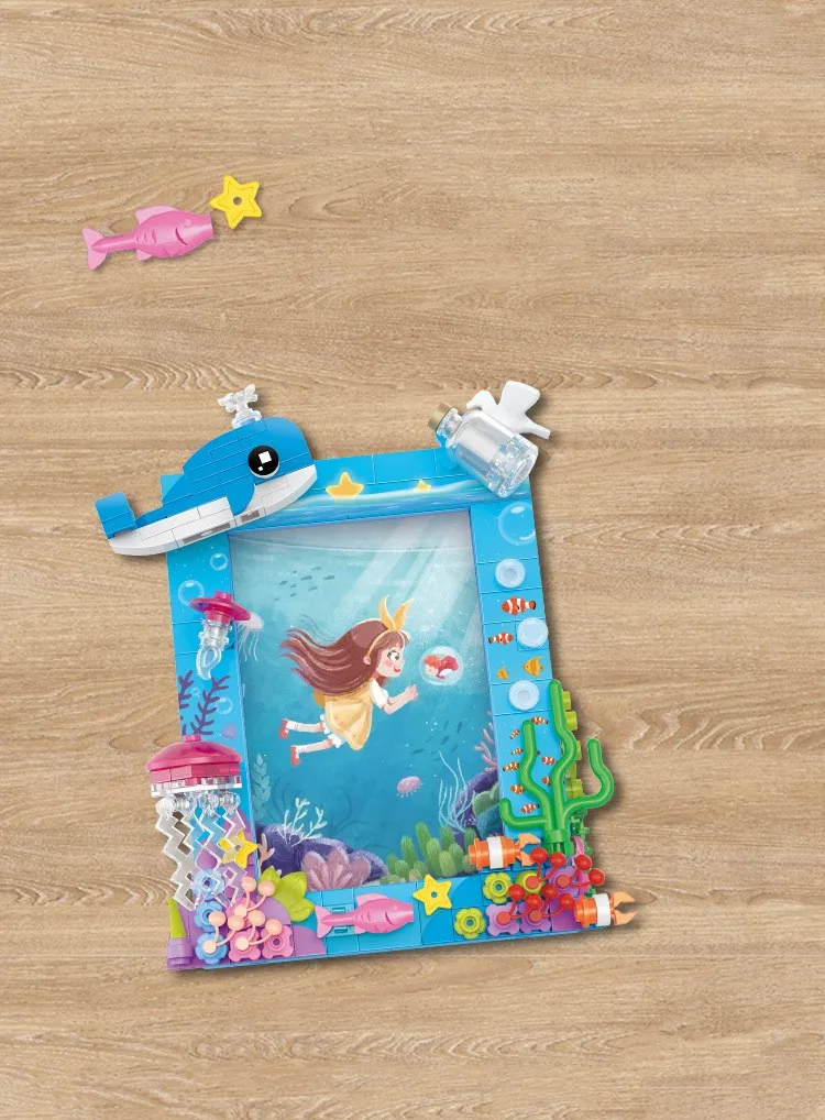 kids building block toys Photo frame series