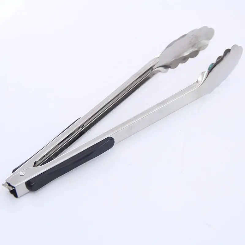 The Fine Quality Metal Food Tweezers Barbecue Tongs Stainless Steel Food Tong 3 Set