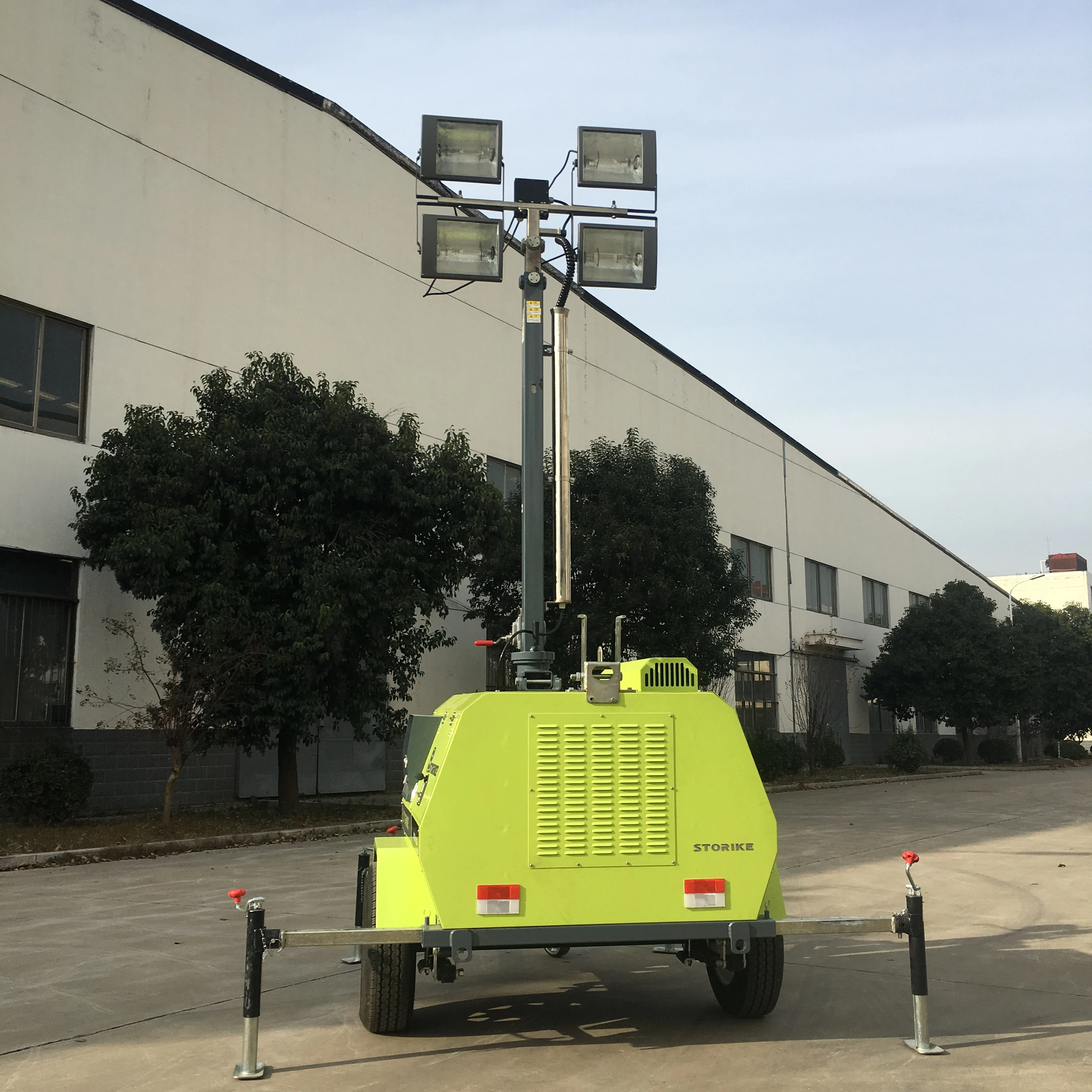 Factory mobile tower light LED 7m diesel tower light generator lighting tower