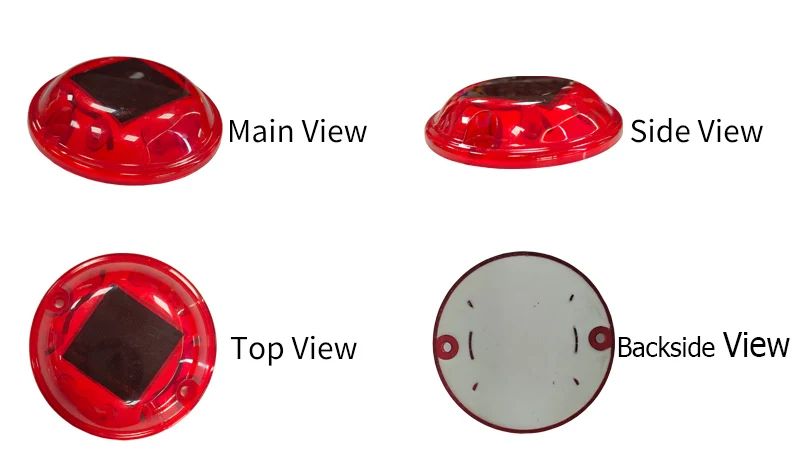 New Arrival 360 degree visible Solar road cat eyes CS-SR-806 in red color