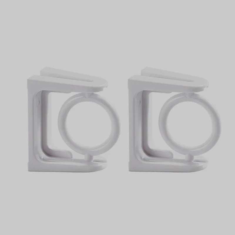 Unlimited Installation Angle Self Adhesive Curtain Rod Holders Hooks Hangers Rotating No Drilling Ring Curtain Rod Brackets