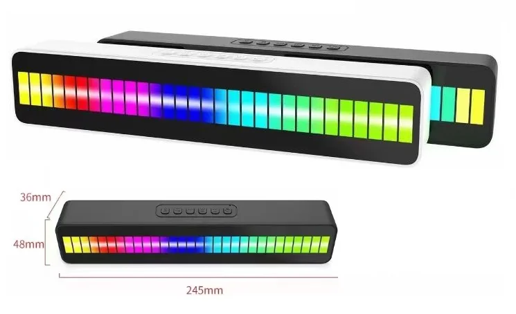 Светодиодная лента для динамиков 7 цветов уличная креативная Rgb-гирлянда музыка рок-свет фотография водонепроницаемые динамики
