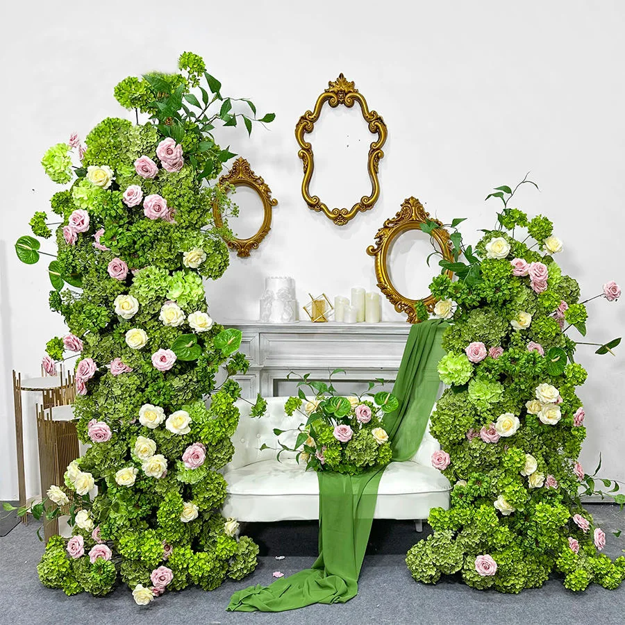 Artificial Flowers For Decoration Arch Fabric Artificial Flower Wall Arch Wedding Full Flower Door Artificial Arch