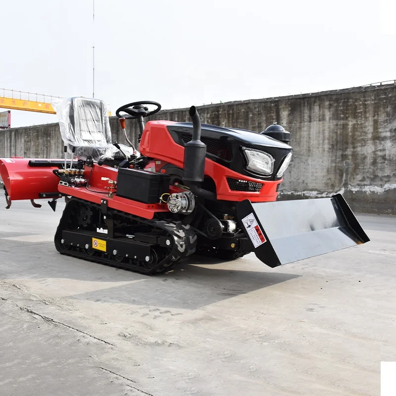 2023 Chinese new design crawler tractor agricultural 25hp 35hp 50hp 60hp 80hp multifunction track tractor
