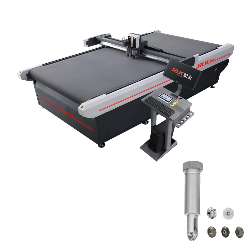 digital oscillating knife paper cutting plotter flatbed corrugated cardboard cutting table