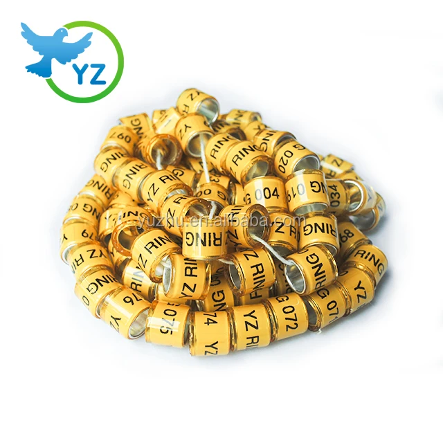 2023 hot sale GOLD 8mm new racing pigeon rings making with crown