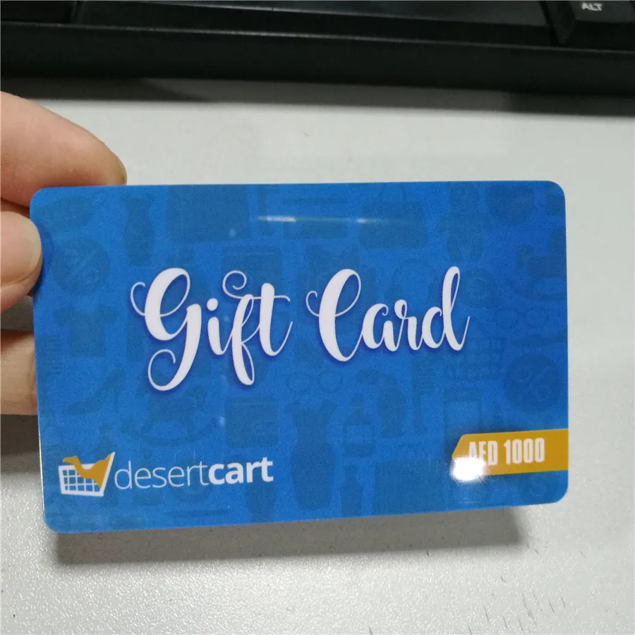 CR80 85.5*54mm Printed Business Gift Card Customized PVC Plastic Scratch Card