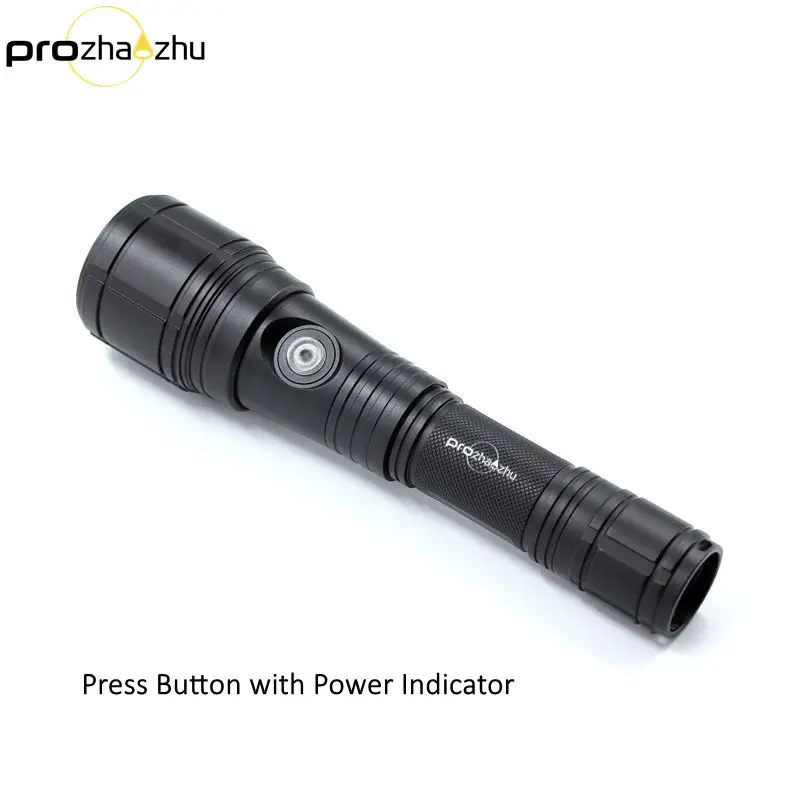 Wholesale Diving Flashlight IP68 Waterproof USB Charging Underwater Aluminum Focus Zoom Scuba Torch Flashlight
