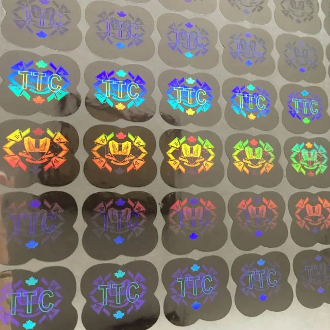 Anti Hologram Qr Code Sticker Security Label Verification System