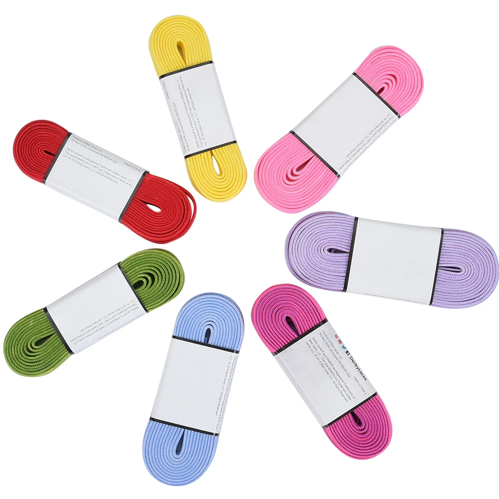 Mingjia Customized Universal Nylon Colour Striped Two Tone Shoelace Flat